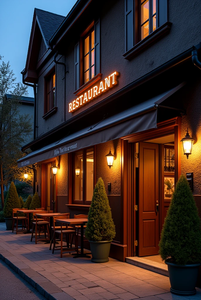 exterior lighting for restaurant