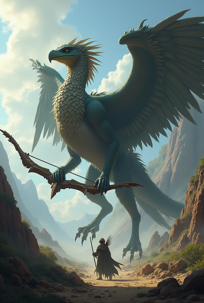 A giant, patrolling Aracroca that uses a bow