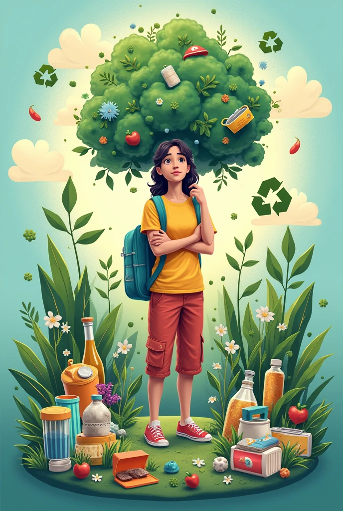 Create an image that illustrates the importance of the 3Rs