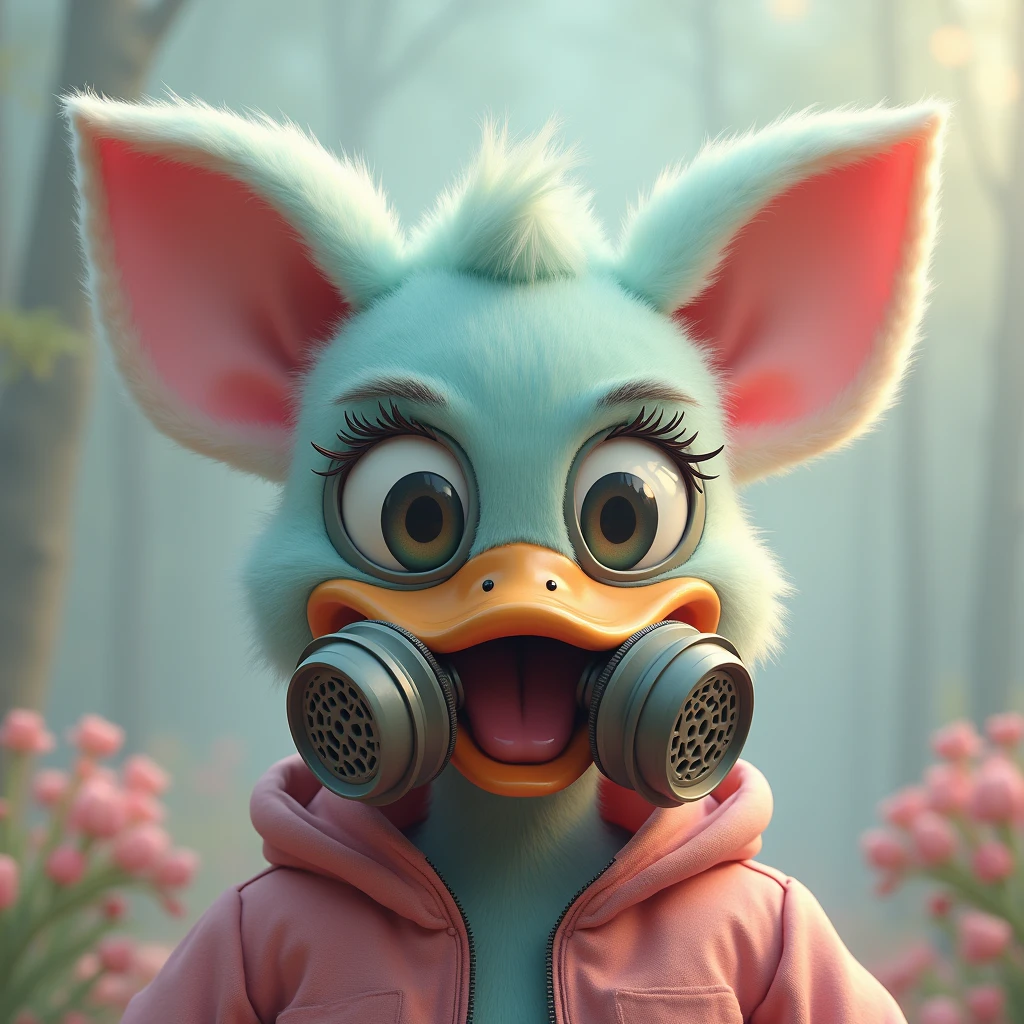 a whimsical caricature of an anthropomorphic “Daffy-Duck” wearing a soldier_SAS-mask, soft pastel colors, ethereal punk atmosphere, ((Looney_Tunes art-style)), cartoon character, digital art, character design, hyperrealistic, detailed portrait, highly detailed, 4k, 8k, photorealistic, masterpiece, best quality, enhanced_nijistyle