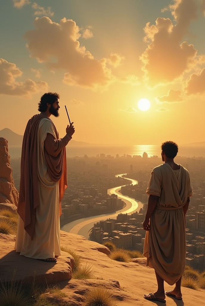 "Eratosthenes had the idea that, if he could measure the angle of the shadow in alexandria and knew the distance between siena and alexandria, could calculate the circumference of the earth. For that, he hired a "bematist", a person trained to measure distances by walking with regular steps, who estimated the distance between the two cities at 5.040 stadiums, an ancient unit of measurement."