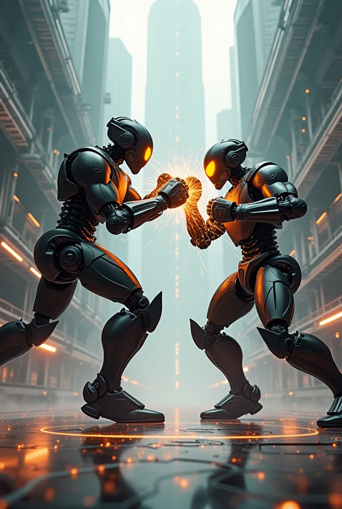 Robots fighting boxing