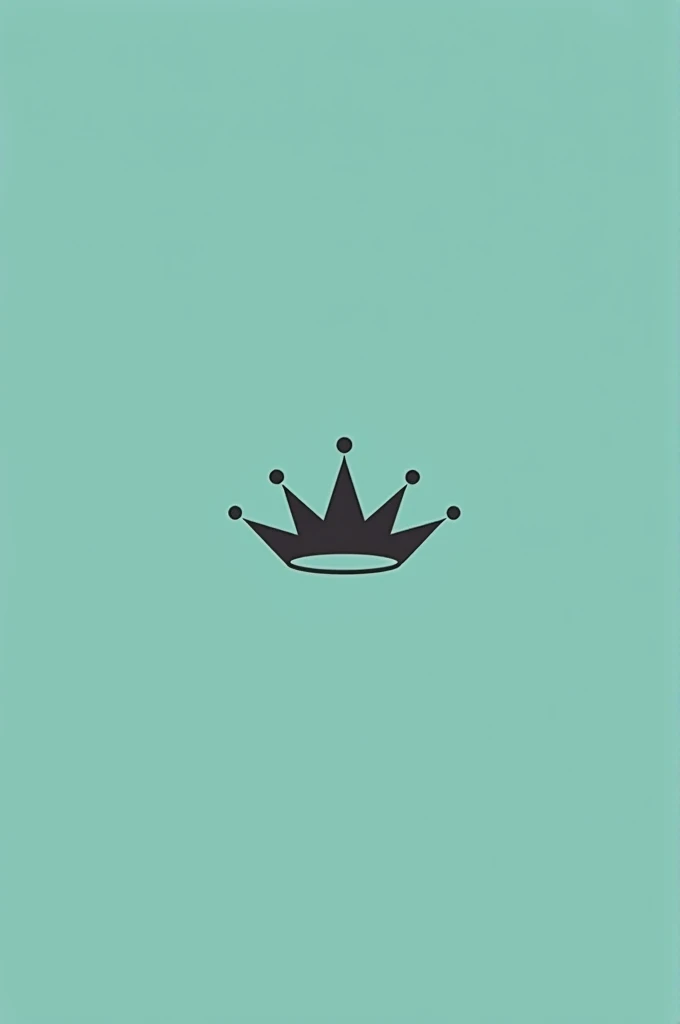 Create a Lenny fashion brand logo image with a princess crown in a cool palette