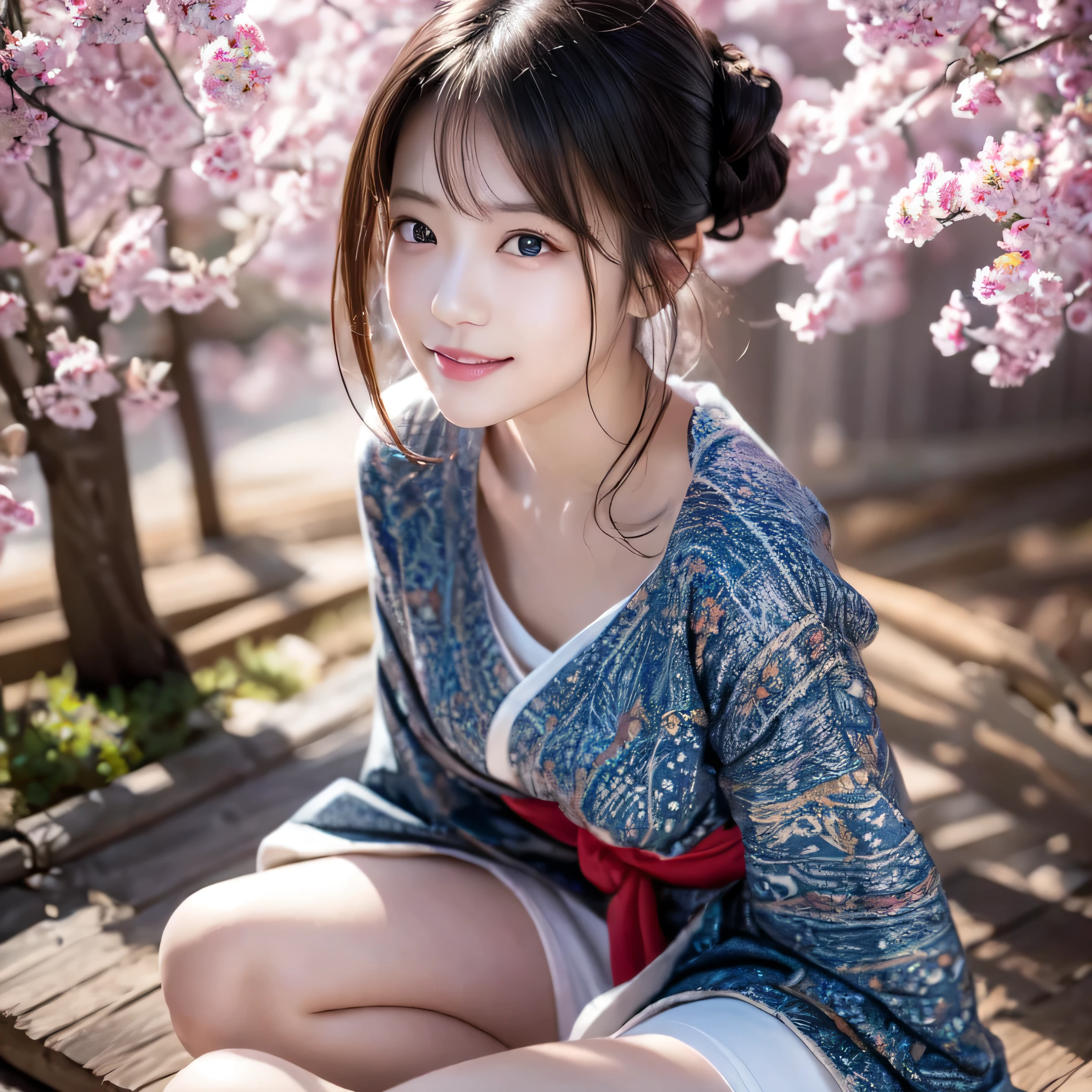 ((Hair Bun:1.3,lewisleathers doubleriderjacket,white camisole、Denim hot pants、Expressionless、美しいJapanese people women、cute、Small breasts))、Graduation Ceremony、university student、22 years old、hakama 、Hair tied up、Cherry tree in full bloom、Cherry blossom confetti、1people,(Wearing colorful stage costumes:1.2),Very beautiful Japanese idol portraits,Face close-up,(RAW Photos,Highest quality),(Genuine,Genuineistic:1.4),(masterpiece),Very delicate and beautiful,Very detailed,2k wallpaper,wonderful,In detail,Highly detailed CG Unity 8K wallpapers,Very detailed,High resolution,Soft Light,Beautiful detailed,Very detailed eyes and face,Beautiful and sophisticated nose,Beautiful and beautiful eyes,Cinema Lighting,(Simple light color background:1.3),(short hair),(Bob),Complete Anatomy,Slender body,Small breasts,smile,｛A sheer black yukata｝、｛Mysterious Shrine｝、｛Large Torii Gate｝、 ｛Morning sunlight filtering through the trees｝、｛Japanese Shrines｝、｛Hair tied up｝、｛sit cross-legged｝、美しいJapanese people women、Sharp focus, Perfect dynamic composition、Tilt your head、Close-up portrait, Model body type、 masterpiece、Highest quality、超High resolution、Ultra-high resolution photos、Smooth upscaled images 、HD resolution,、High Quality Boost,、Contrast Boost、Hyperrealism、Super fine、8k、elegant、 １people、Japanese people women、美しいJapanese people women、Ultra detailed face,、A captivating smile、cute、White skin、Fair skinの美しい肌、Brown eyes、Beautiful symmetrical face、Small face、Age 25、Beautiful black hair、 Beautiful small breasts、Skin between genuine people、Perfect figure、Perfect anatomical figure、whole body photos、Detailed and realistic people bodies、Detailed and realistic skin、Realistic face in every detail、Detailed and realistic eyes、Detailed and realistic lips、Detailed and realistic teeth、Detailed and realistic ears、Detailed and realistic hair、Beautiful Hands、Realistic feet down to the last detail、Realistic breasts down to the last detail、Realistic areola down to the last detail、Realistic nipples down to the last detail、Realistic female genitalia down to the smallest detail、Realistic vagina down to the last detail、Detailed and realistic clitoris、Realistic anus down to the last detail、Thick pubic hair with realistic detail、whole body、whole bodywhite skin、Fair skin、Check and fix the skeleton、Pubic hair is thick、Thick pubic hair、 Completely naked、urination、Pleasant expression、Blushing cheeks and an ecstatic expression, Leaking urine、A sex toy is inserted into the anus、Bun Hair、Wearing sandals、｛Yukata Girls｝、Put your arms behind your back、Open your mouth、 ｛In the mysterious forest｝、Wooden table、｛surrounded with plants｝、