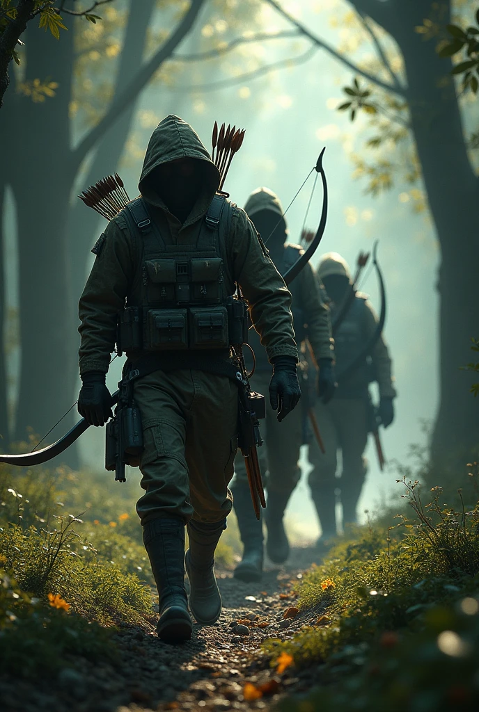 A stealthy archer patrol with ears on their feet