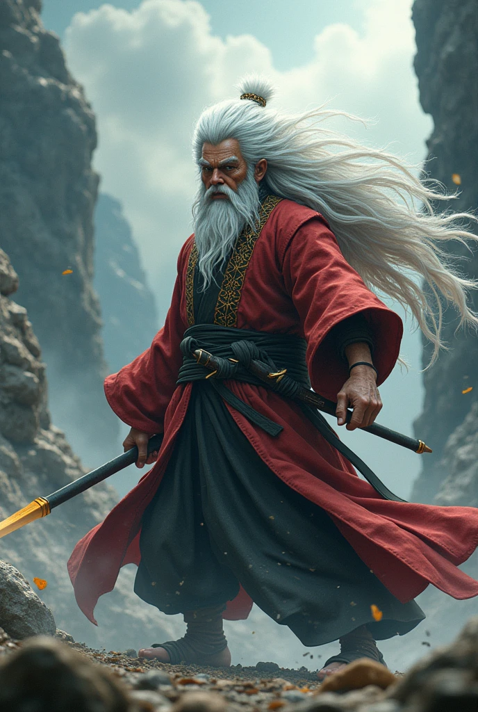 Stunning image of Jiraiya, photo in 8k, in action, cinematic.