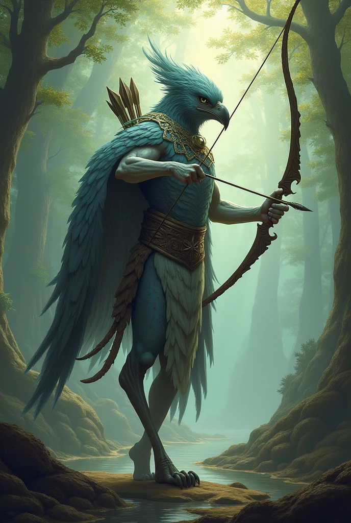 A feathered patrol that uses a bow and can hear the people it has killed through its claws.