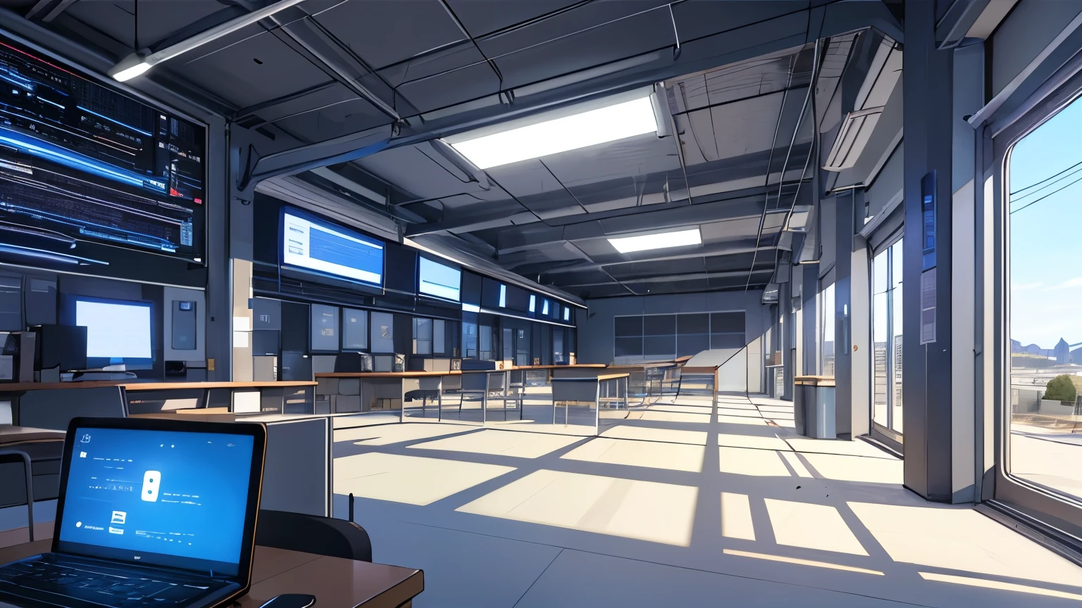 wallpaper of a futuristic school of computer science and technology, and deep down I want a clean slate with nothing written on it so I can add something