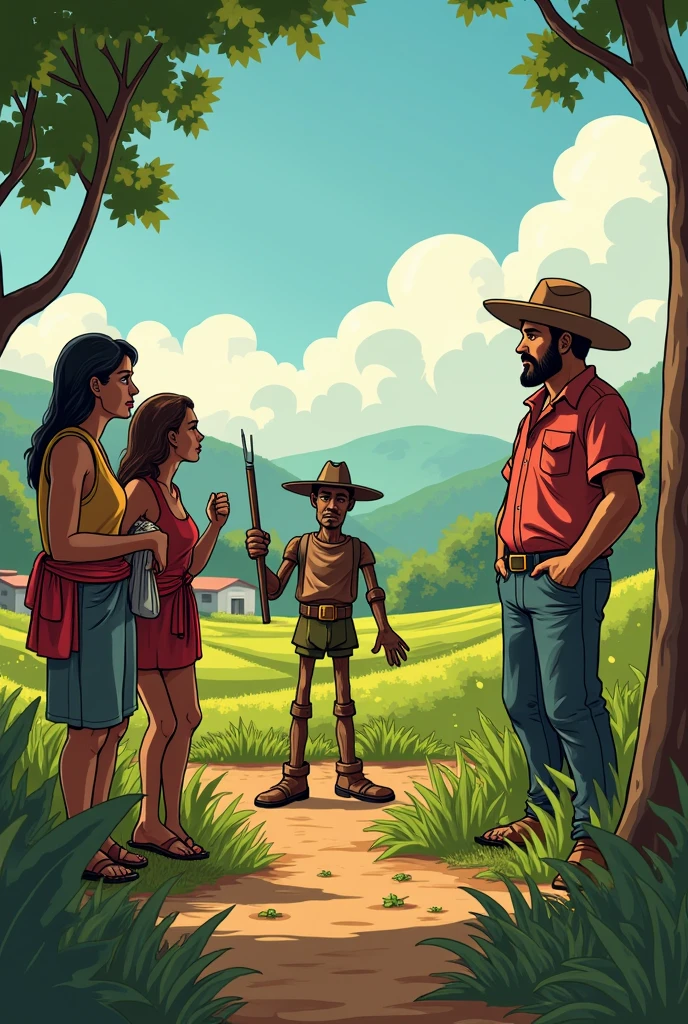 The neighbors, with a serious look, they said it was a trick of the Saci-Pererê. They told stories that the Saci liked to play tricks on those who lived in the countryside and that a missing plow was a sign that he was nearby. Antonio, still skeptical, he decided to follow the advice of the neighbors and began to perform a ritual to call the Saci.