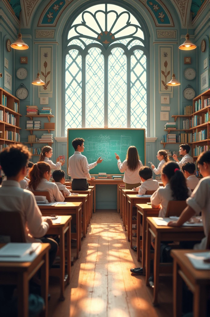 a classroom 