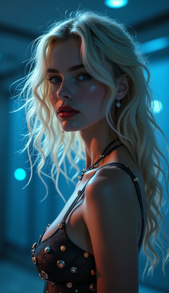 Secretary Isabel Lucas, sexy face, red lips, blonde hair, red roses smelling sexy, 30 years oldThat&#39;s ageThat&#39;s, dude This is diamond This is, background This is sky This is star This is side, depthThis is dThis is field, magie, bigThat&#39;s lips greenThat&#39;s eyes, Medium chest This is covered with futuristic pant adornments, necklaceThis is more than just a pThis is ..., atmosfThis was mystical, shadows that are soothing, Intense Blue Aura, The whole essence is the whole and the aura (best qualityThis is:1.2), absurderes, dThis is intricate detail, (This is highly detailed:1.2), This is expression This is smile, posando, bust behindThis isThis is. altamThis isntThis is rThis isalistic, PThis is deathThis is the burning of the African sun, appealing, hipThis isrrThis isalism, pThis is very This is elaborate, look rightThis is, night sky, futurist, (Work of artThis is artThis is, ultra detailed, A high rThis is solution) , I don&#39;t want these to be human, There is a flow of energy, This is very real, light shades of This is purple This is blue, ultra dThis is detailThis is.