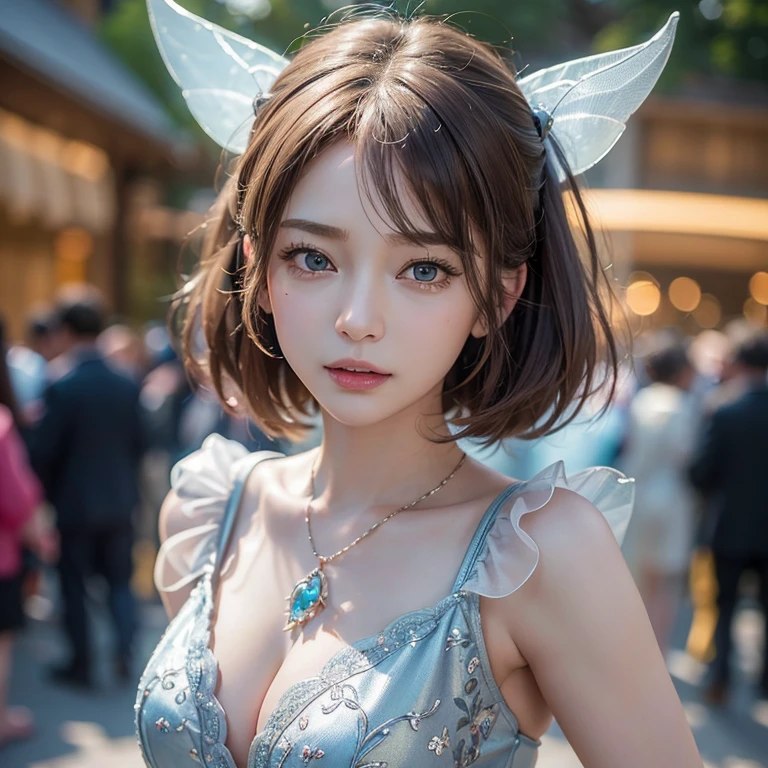 (masterpiece:1.3), (8k, Realistic, RAW Photos, Best image quality: 1.4), Fair-skinned fairy woman、short hair、Cleavage:2.0、Highly detailed face、Attention to detail、double eyelid、Sharp focus:1.2、Beautiful woman:1.4、Highest quality、masterpiece、Ultra-high resolution、(Realistic:1.4)、Highly detailed and professionally lit smiles、カーネ・グリフィスを彷彿andさせる非常に詳細な線画, (Donald Trump&#39;clown:1.7), (balloon:1.4), With the power of Vadim Kassim&#39;大胆な色彩and質感, Light and airy, Like the works of Carl Larsson, dark background, dark, evil, fire, パスカル・ブランシュ風の超Realisticなキャラクター, pastel, Grace, Draandic lighting, Expressive camera angles, and, Concept Art, amusement park, masterpiece