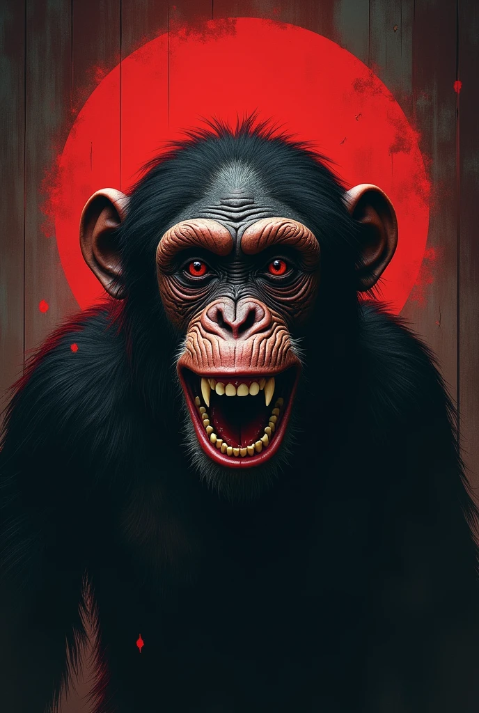 "Musical Jolly chimp: the monkey" horror movie poster