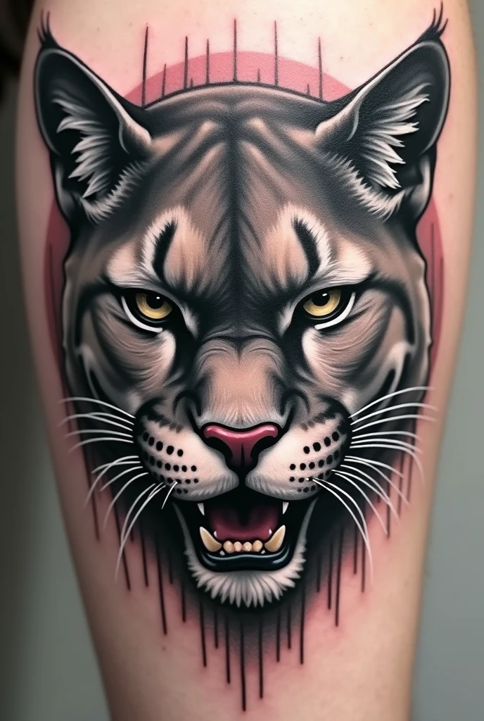 Puma head tattoo