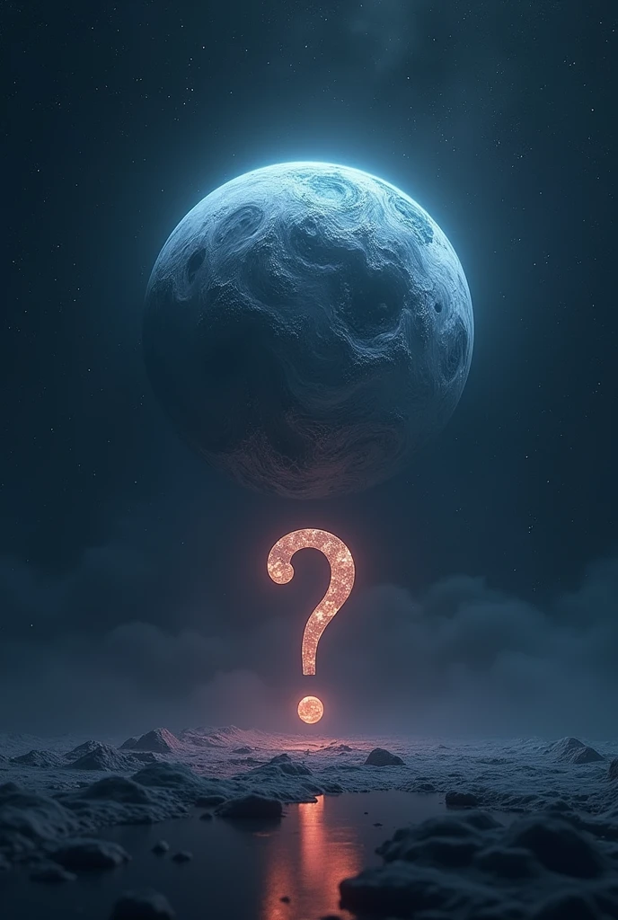 Take me to a planet that has a question mark in front of it.