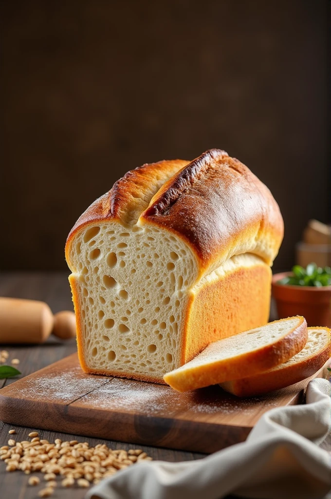 Create an image of a loaf of bread