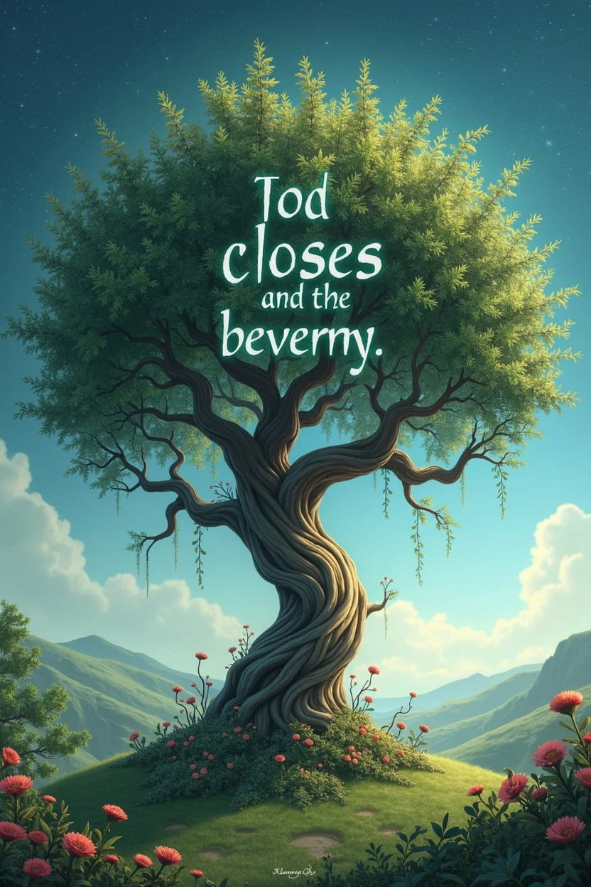 Tree with special quote