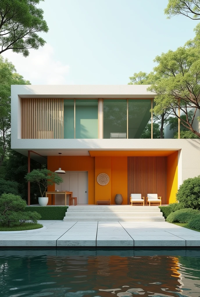 Theory of the five colors of Feng Shui architecture