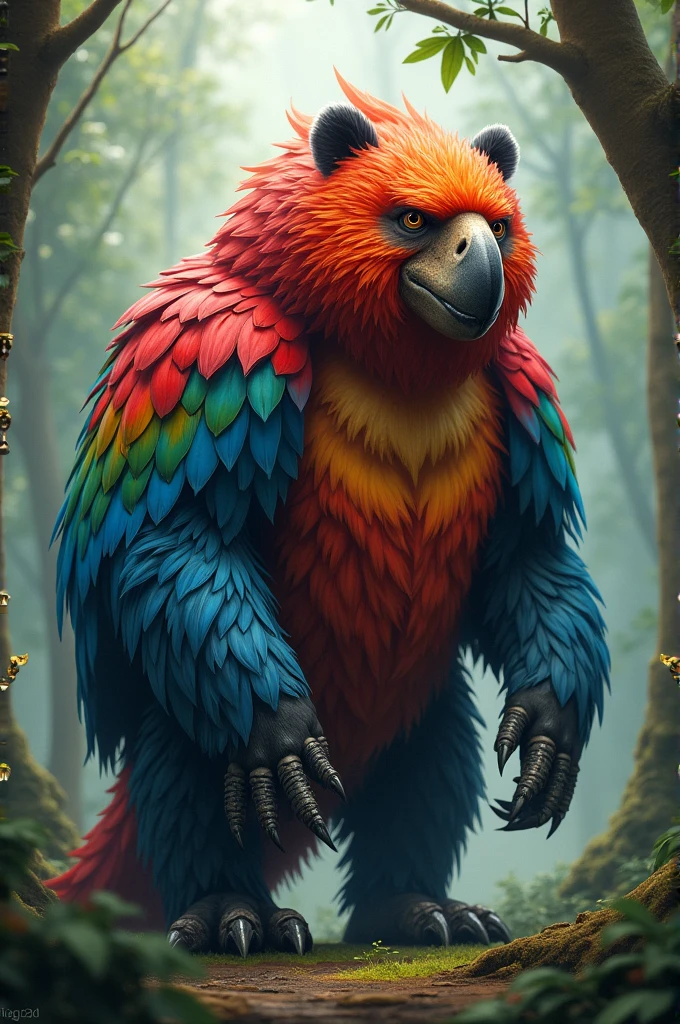 An animal that is a mix between a parrot and a bear