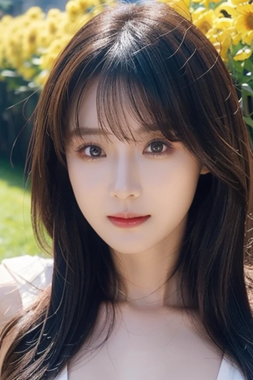 ((Exposing breasts 1.6))),(((Exposing breasts 1.6))),(((Exposing breasts 1.6))),masterpiece, Highest quality, 8k, Absurd, Beautiful medium long bob hair,Woman in her late 20s, That shy expression is cute, (Sensual Style),((Seven episodes were filmed................1.4)), (Nude 1.5), No makeup, The near road and the far road, Written boundary depth, Surreal, High resolution, photograph, Sharp focus, Face lamp, Dynamic Lighting, highest detailed, ,Extreme detaileds、Super detaileded、detailed、Real Skin、elegant features、Positive and optimistic、(The background is a colorful flower field)