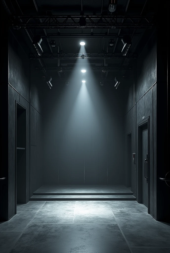 an interior of a black box theater that pushes the boundaries of versatility and performance enhancement through cutting edge architectural features and technology.