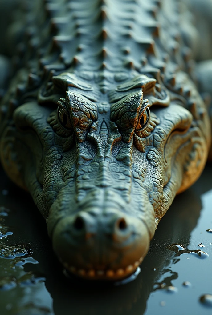 Larmes dans mes yeux du crocodile