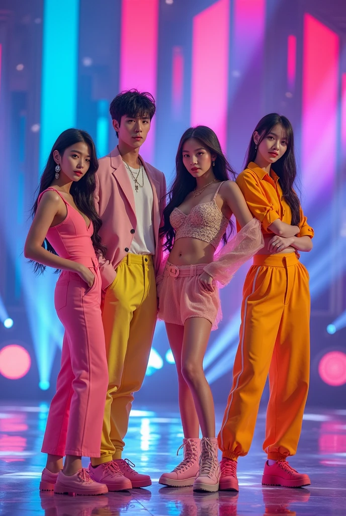 K-pop group luminaire yuna, Leo, Kai, pee, cute Korean girl number 5