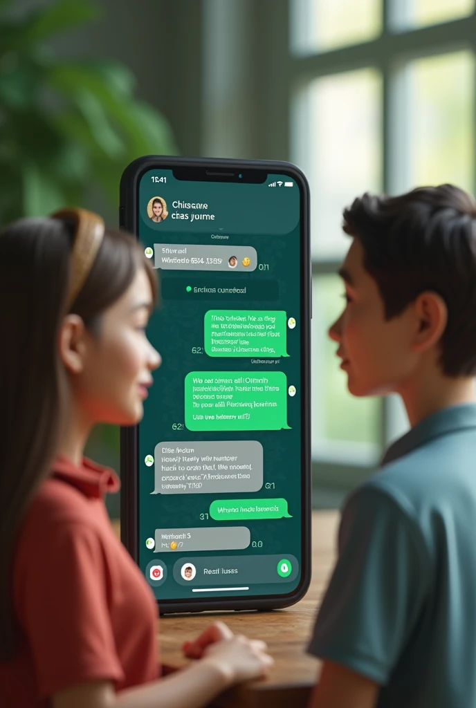 Create WhatsApp chat screenshot with phone number