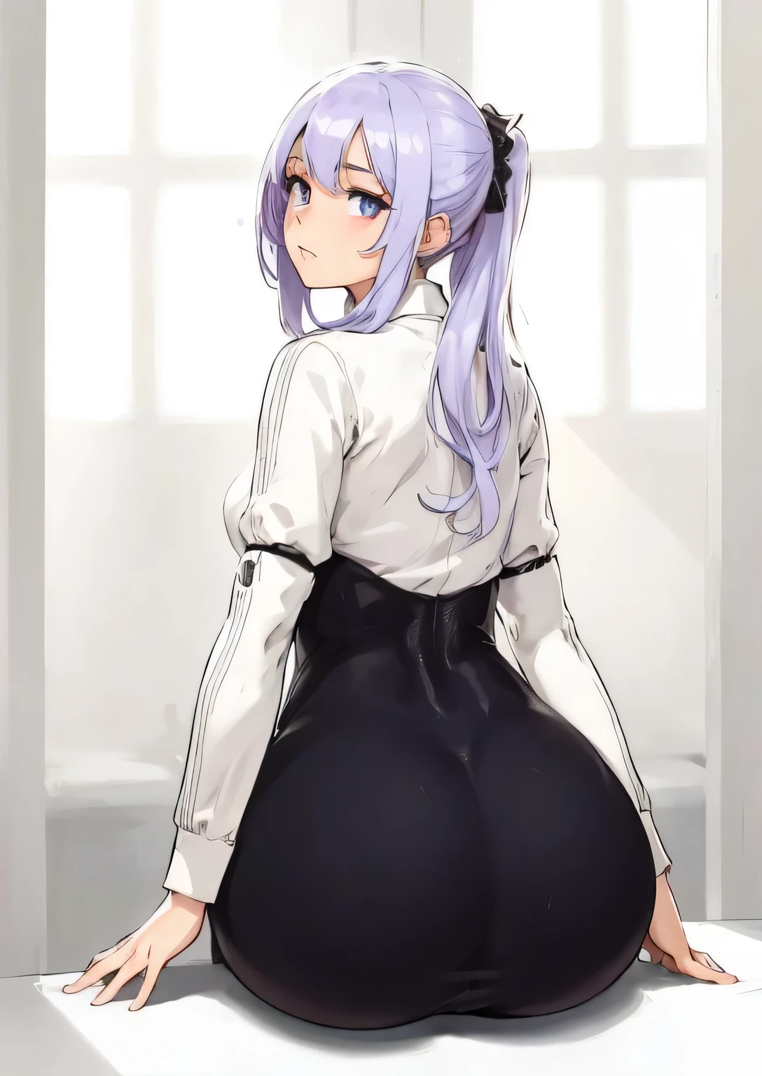 a girl with a big butt.