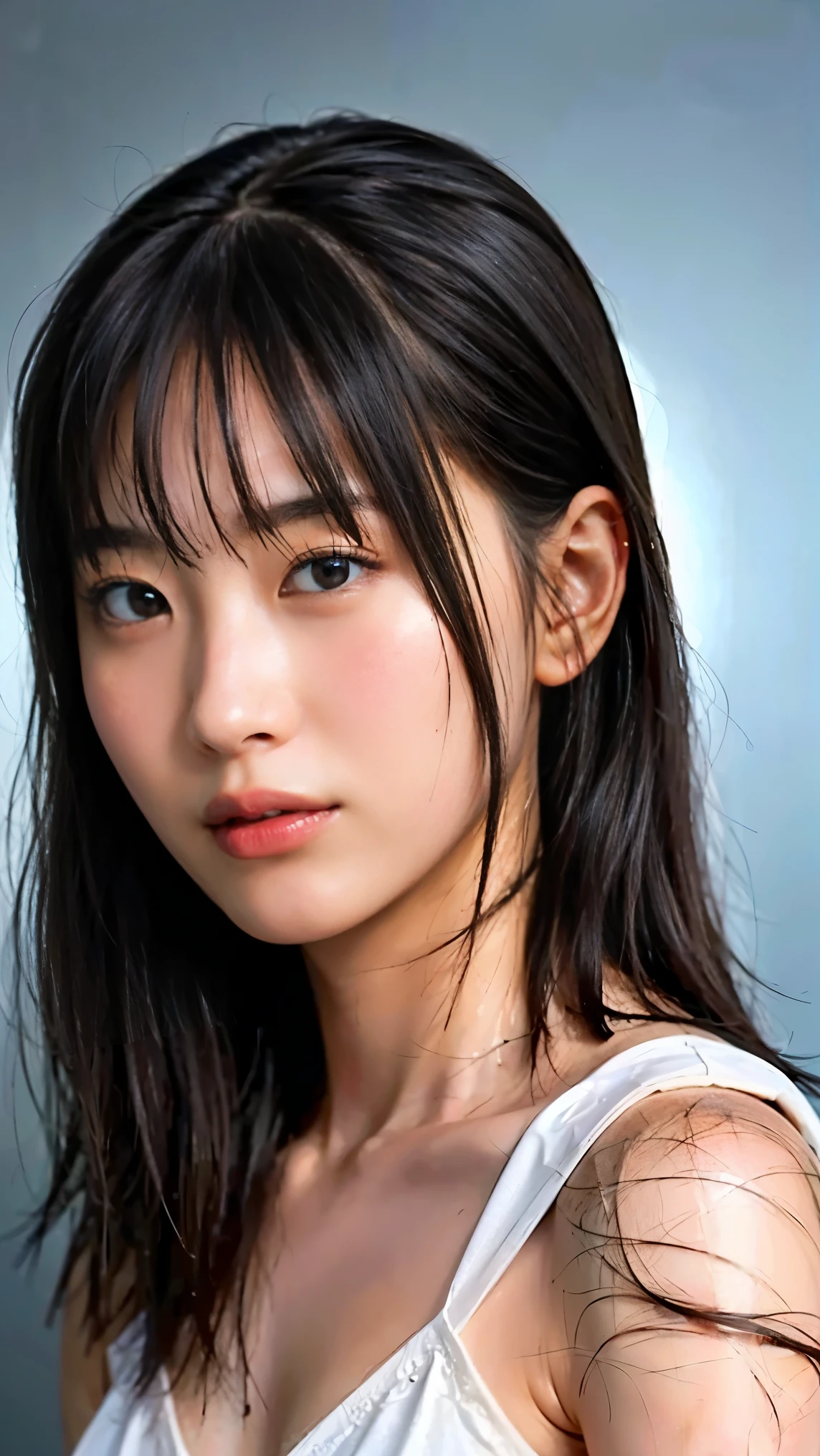 Memory correction:255, Everything modern:1.66, Cute Japanese Women Photos, smile, 20-year-old, Oil and hair balm for one-length straight hair:1.55, (photo Realistic:1.4), (hyper Realistic:1.4), (Realistic:1.3), (Smoother lighting:1.05), (Improving the quality of cinema lighting:0.9), 32K, 1 person,20-year-oldの, Realistic lighting, Backlight, The light shines on your face, Ray Tracing, (Bright light:1.2), (Improvement of quality:1.4), (Highest quality Realistic textured skin:1.4), fine grain, Detailed face,(smile:0), (Emphasis on face close-up:1.3), (Enhances the beauty of skin texture:1.1),((Extremely precise and accurate anatomy:1.0)), (Enhances the beauty of skin texture:1.1), Clean and glowing skin, mesh, thin:1.2, (Realistic:1.3), Realisticなライティング, (Smoother lighting:1.05), 32K, One Japanese woman, fine grain, Detailed face, (Film Grain:1.1),(Accentuates body lines:1.1), High resolution, Natural look, Kind eyes, Improves hair quality, Delicate light and shadow, Transparent muscles, Graceful pose, Beautiful Eyes, Sharp details, Soft light reflection, Beautiful contours, Delicate skin tone, Fine hair texture,Cute Japanese Women Photos,