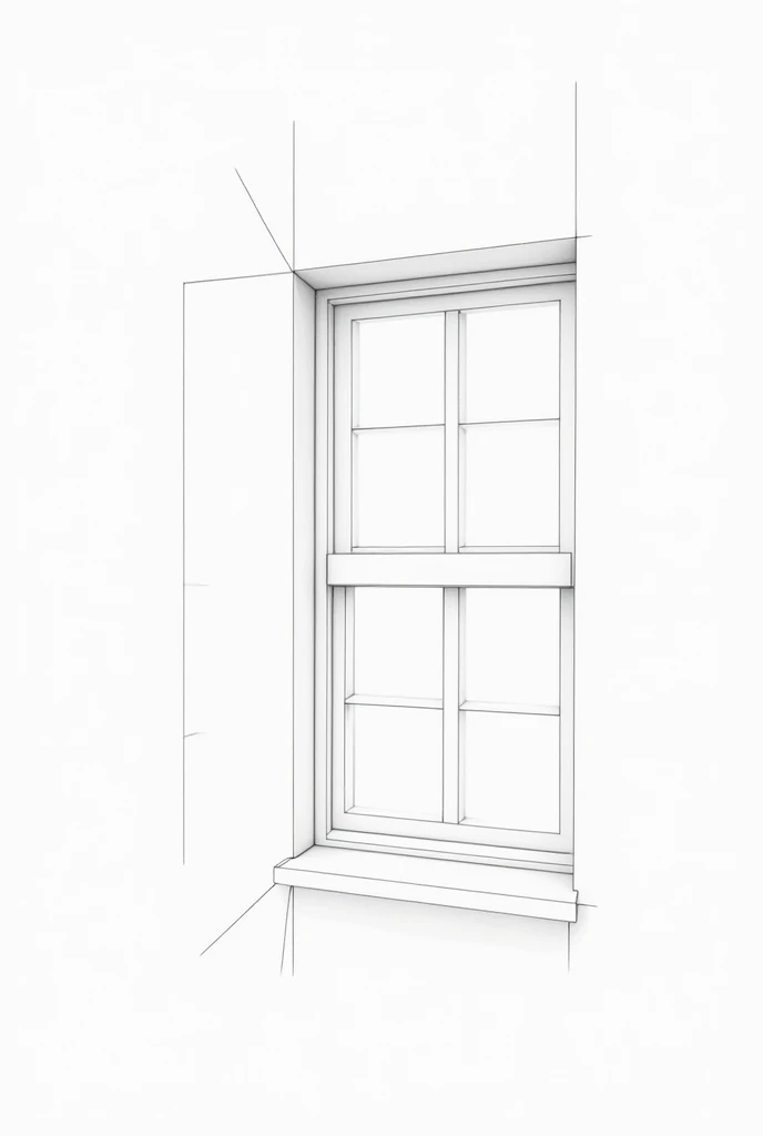 CREATE FIGURES WITH GEOMETRICALLY DRAWN LINES FOR DRAWING PRACTICE WINDOWS AND DOORS


