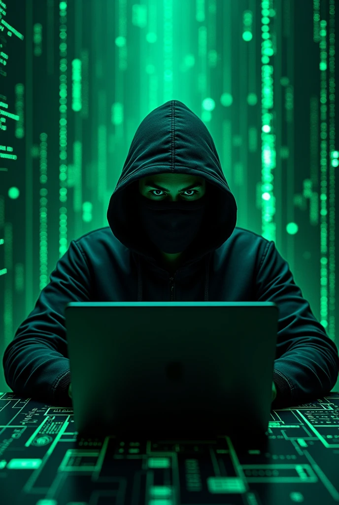 Can you create a hacker wallpaper for my laptop?
