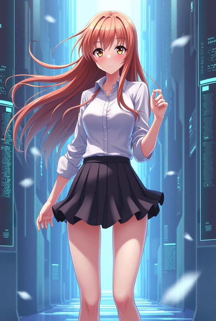 asuna yuuki ai images with short skirt