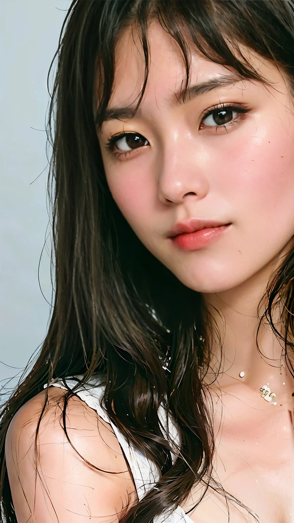 Everything modern:1.66, Cute Japanese Women Photos, smile, 20-year-old, Oil and hair balm for one-length straight hair:1.55, (photo Realistic:1.4), (hyper Realistic:1.4), (Realistic:1.3), (Smoother lighting:1.05), (Improving the quality of cinema lighting:0.9), 32K, 1 person,20-year-oldの, Realistic lighting, Backlight, The light shines on your face, Ray Tracing, (Bright light:1.2), (Improvement of quality:1.4), (Highest quality Realistic textured skin:1.4), fine grain, Detailed face,(smile:0), (Emphasis on face close-up:1.3), (Enhances the beauty of skin texture:1.1),((Extremely precise and accurate anatomy:1.0)), (Enhances the beauty of skin texture:1.1), Clean and glowing skin, mesh, thin:1.2, (Realistic:1.3), Realisticなライティング, (Smoother lighting:1.05), 32K, One Japanese woman, fine grain, Detailed face, (Film Grain:1.1),(Accentuates body lines:1.1), High resolution, Natural look, Kind eyes, Improves hair quality, Delicate light and shadow, Transparent muscles, Graceful pose, Beautiful Eyes, Sharp details, Soft light reflection, Beautiful contours, Delicate skin tone, Fine hair texture,Cute Japanese Women Photos,