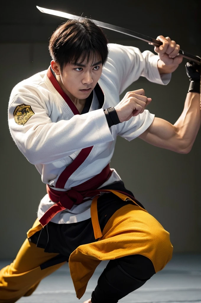 Warrior、male、stalwart、warrior、Martial Arts。