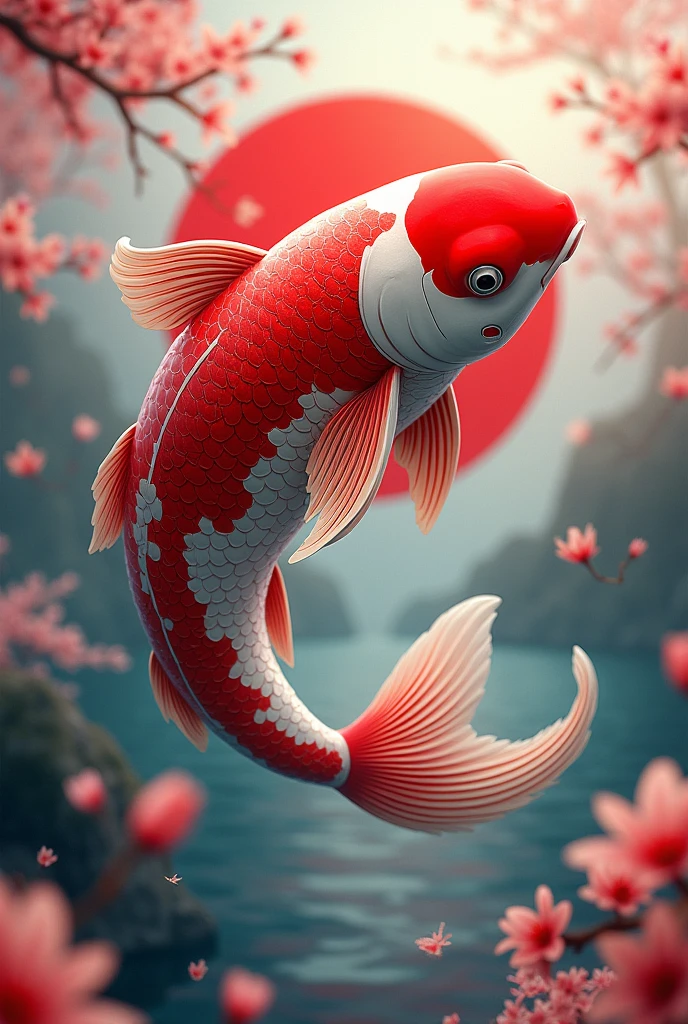 Japanese flag koi