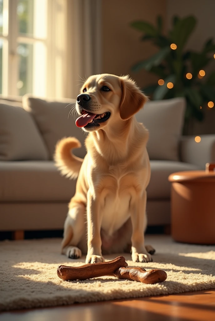 Advertising for dog chewing segment of life