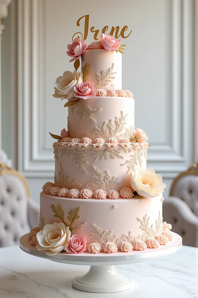 A cake with the name Irene