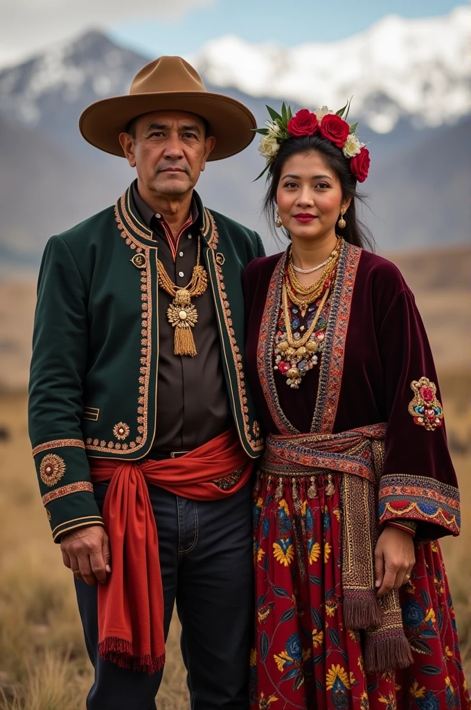 Peruvian Andean married couple