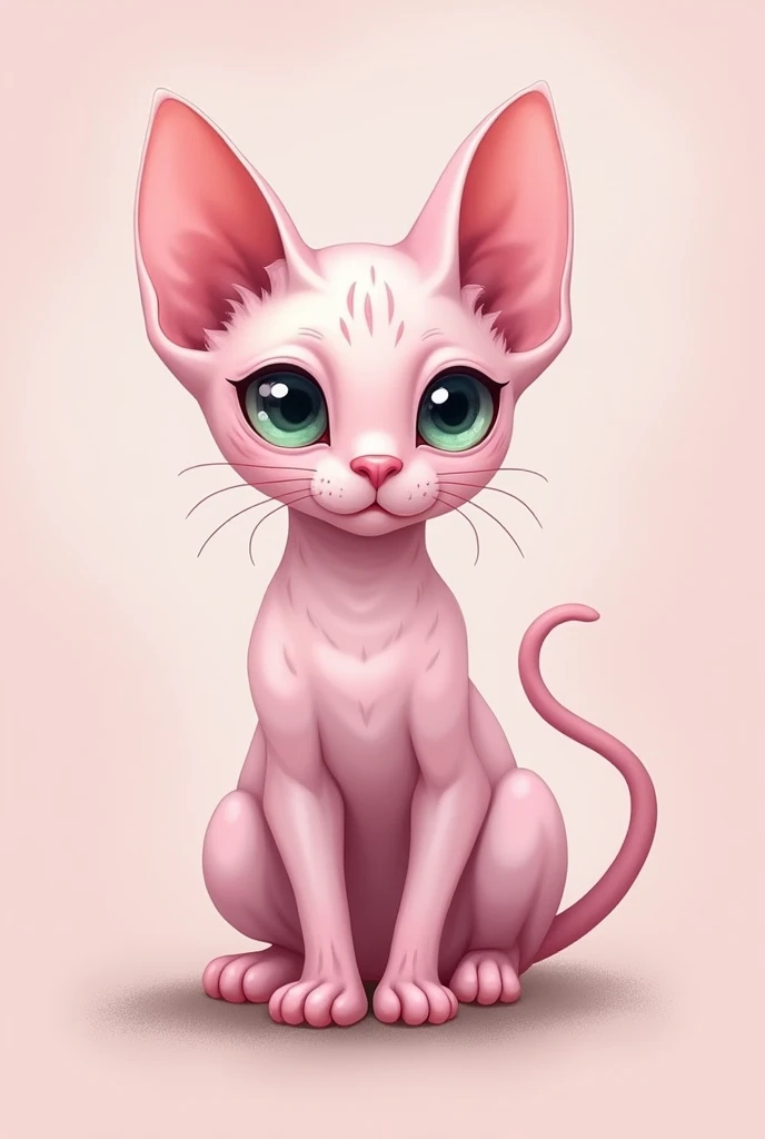 draw a beautiful pink hairless pussy