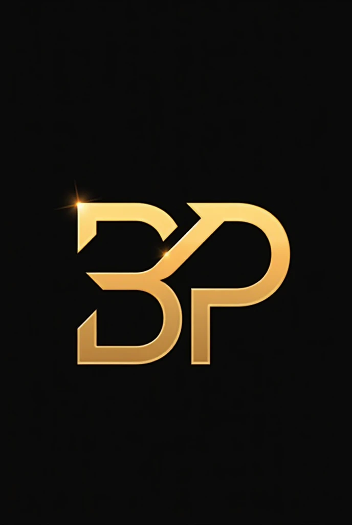 Create a modern and minimalist logo in gold for a poker event that incorporates the letters 'BP' in a contemporary style, where the letters creatively intersect. Include the spade suit symbol (). The logo should be simple, clean, and professional, conveying sophistication and elegance while being appealing and memorable. Provide the design in a vector format (e.g., SVG, EPS) that can be easily resized and used across various media. Ensure that the design is unique and does not infringe on any existing trademarks or copyrights.