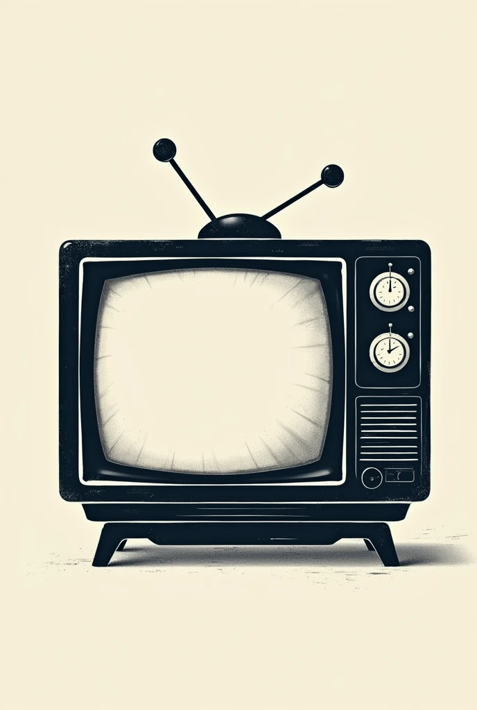 Create an image that combines the idea of a television and a publishing house, as if it were a logo.