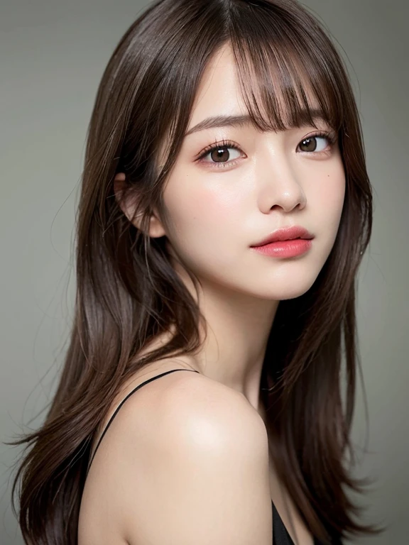 (masterpiece:1.3), (8k, Realistic, RAW Photos, Best image quality: 1.4), 、(Random Hairstyles:1.2)、Highly detailed face、Attention to detail、double eyelid、Sharp focus:1.2、Beautiful woman:1.4、Light brown hair、Highest quality、masterpiece、Ultra-high resolution、(Realistic:1.4)、Highly detailed and professional lighting、Brown Knight、thin、A sparkling smile、Long black hair、Deadly position、Beautiful Skin、Random Pause、Shiny Hair、Natural pose