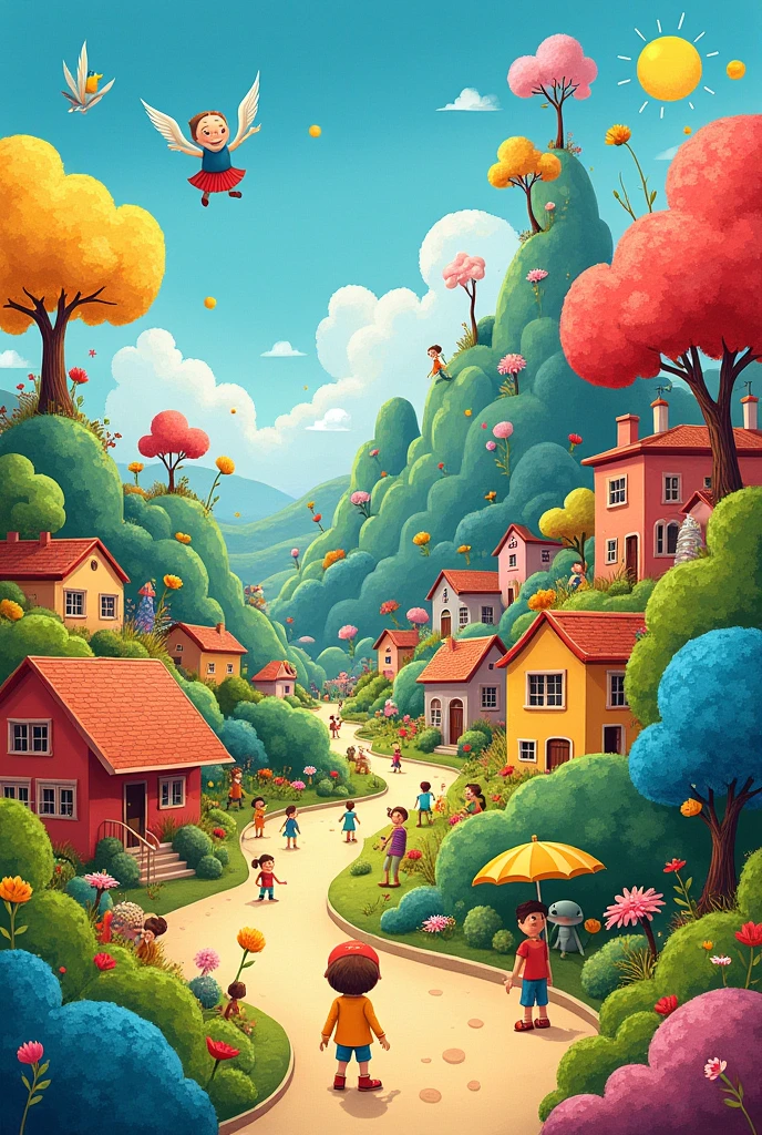 Children's drawings paint the current world