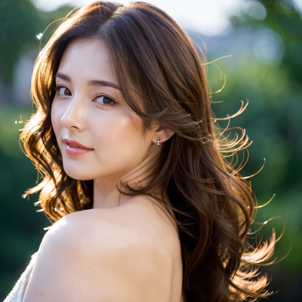 Beautiful mature woman with beautiful wavy long hair, sexy mature, Ultra-high resolution,(Realistic:1.4), ((Highest quality)), ((masterpiece)), (be familiar with),
