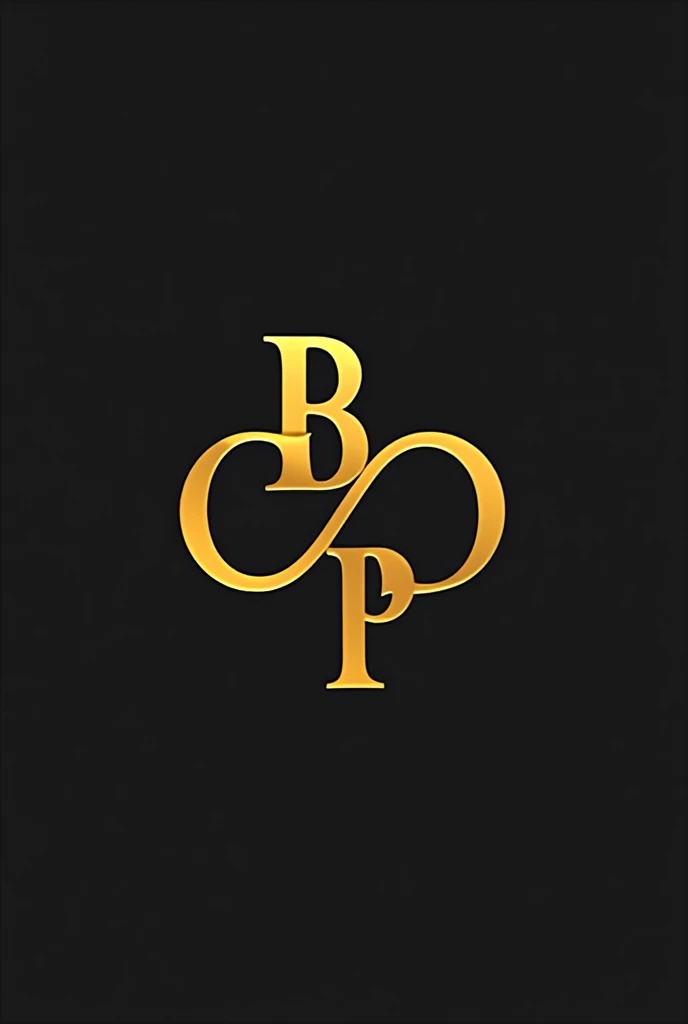 Create a modern and minimalist logo in gold for a poker event that incorporates the letters 'BP' in a contemporary style, where the letters creatively intersect. Include the spade suit symbol (). The logo should be simple, clean, and professional, conveying sophistication and elegance while being appealing and memorable. Provide the design in a vector format (e.g., SVG, EPS) that can be easily resized and used across various media. Ensure that the design is unique and does not infringe on any existing trademarks or copyrights.