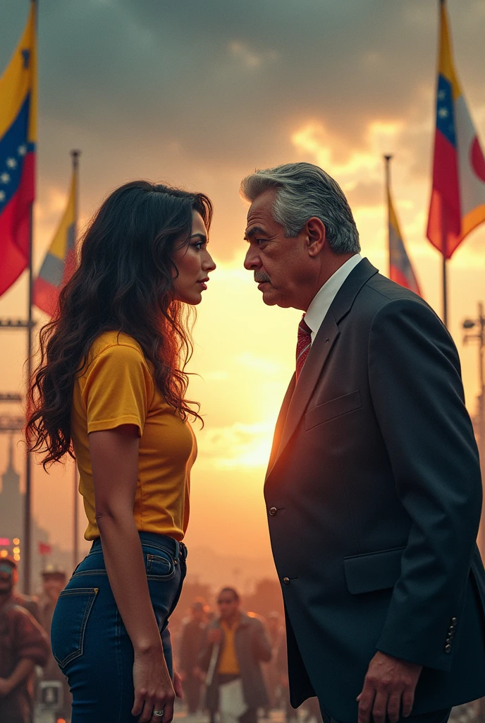 Create a poster of Lele Pons vs Nicolas Maduro