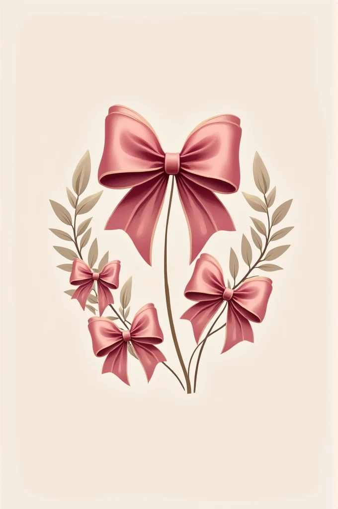 A logo for a bow company that is pretty and has bows in its image
