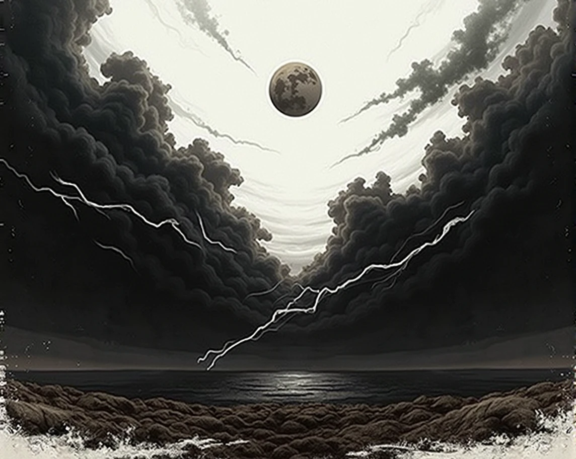 Darken the sky so that it becomes an area that you can't see properly