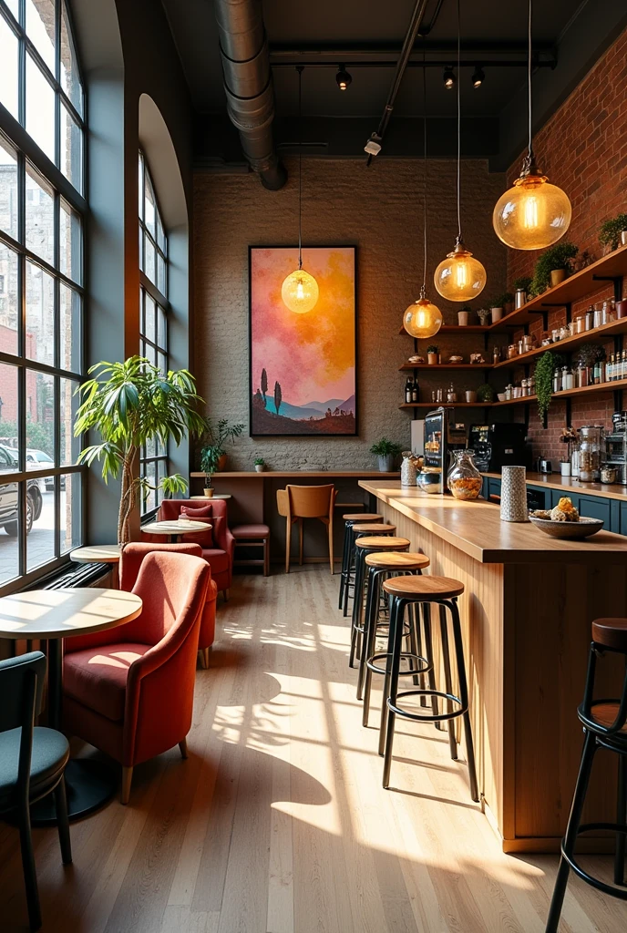 make an interesting cafe design